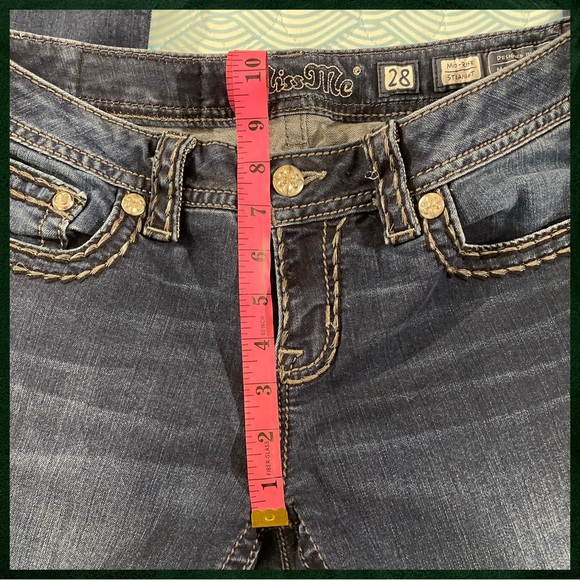 Miss Me Strait leg Jeans Waist 28 - Picture 3 of 6